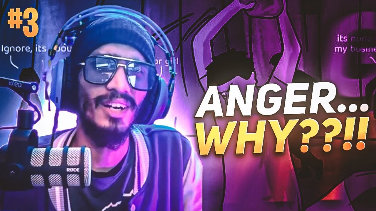 YouTube thumbnail — “Anger… Why??!!”, podcast episode 3